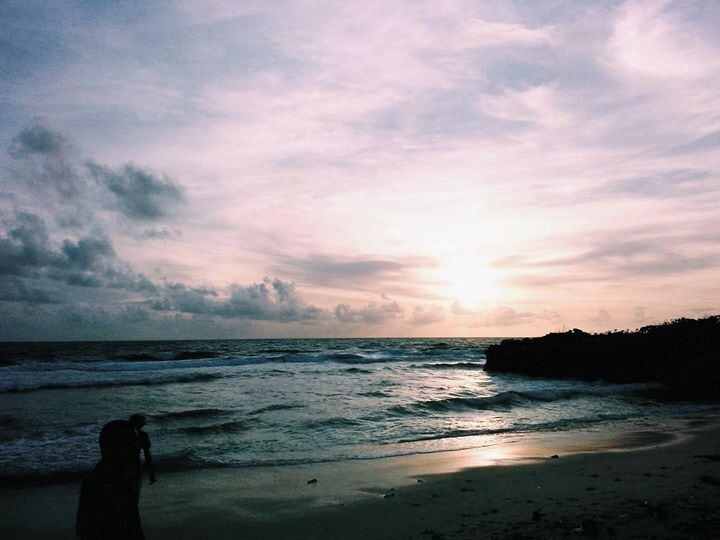 Sunrise view in Calicoan Island Beach. #Blue #Beach #Sunrise #Waves