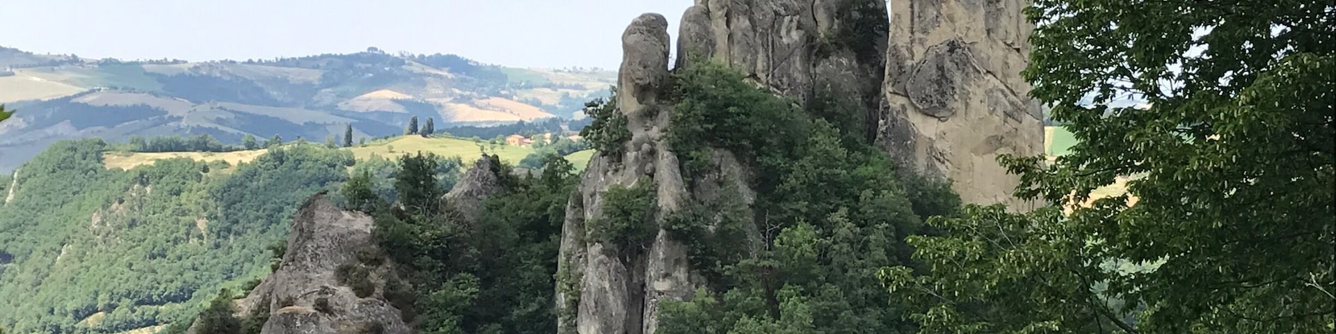 Wonderful rocks in Rocca Malatina national park. You can easily climb up to the top of one of them.