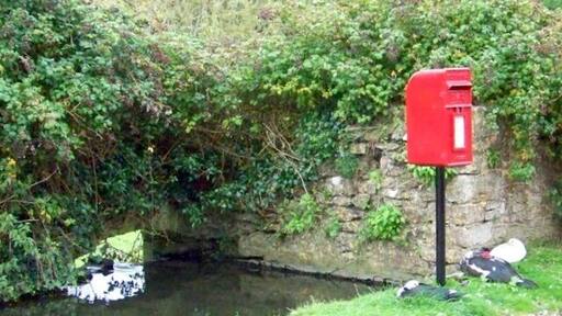 Postbox, Dinder The ducks wait patiently by the postbox, I wonder if they get fed when people come to post their letters.