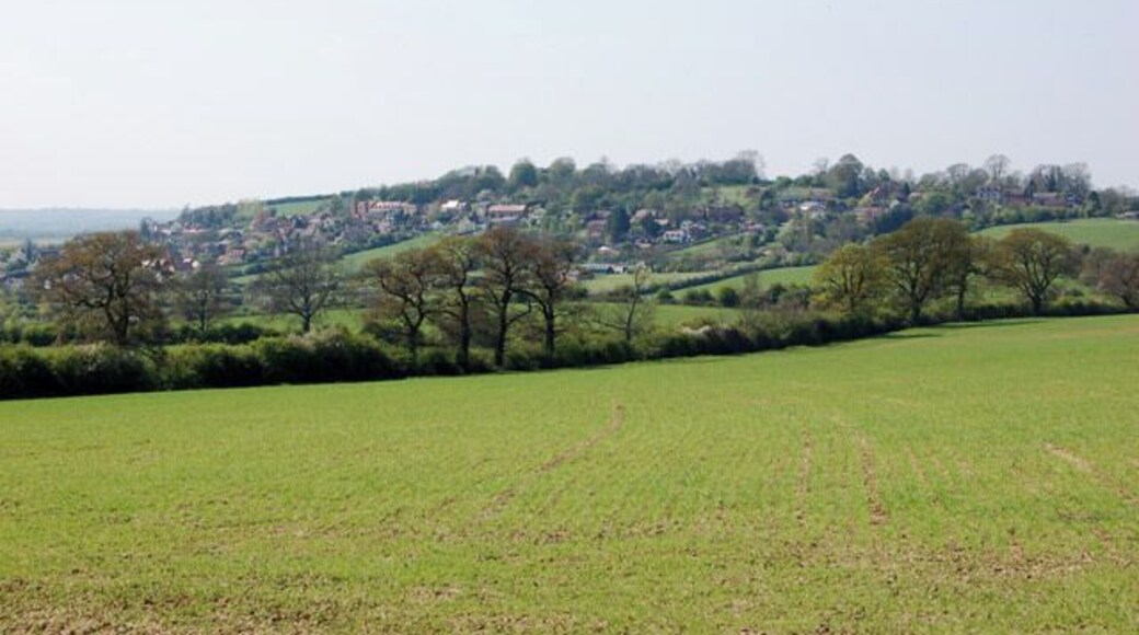 Napton from the east Looking west to Napton from near Halls Barn Farm.