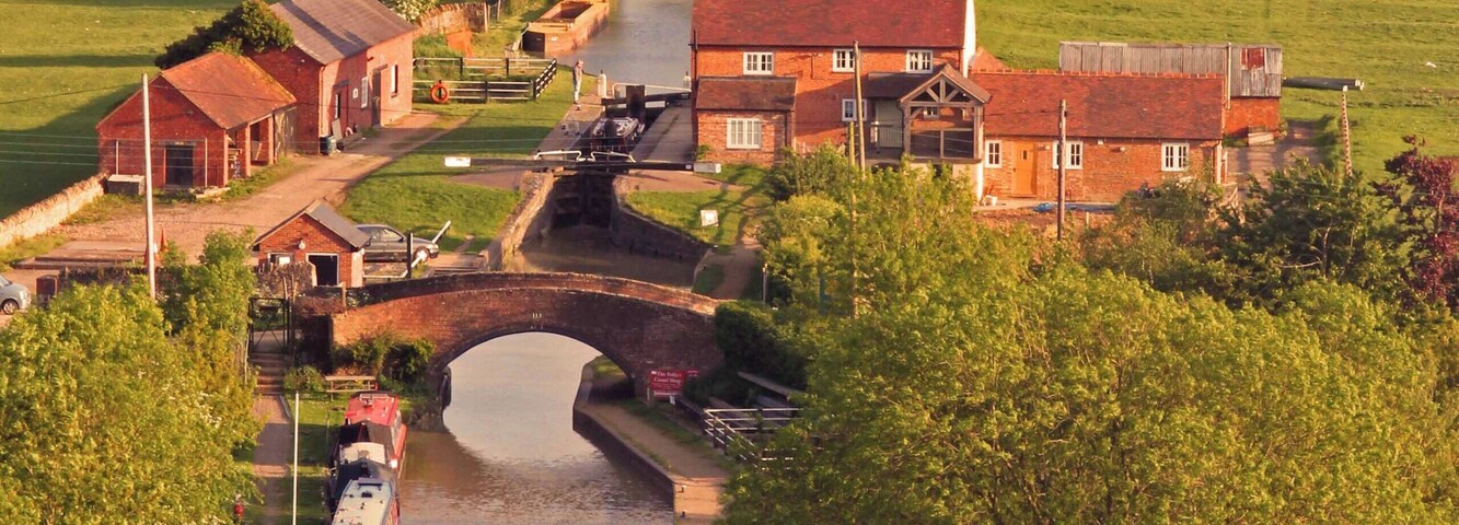 The Oxford Canal viewed from Napton-on-the-Hill