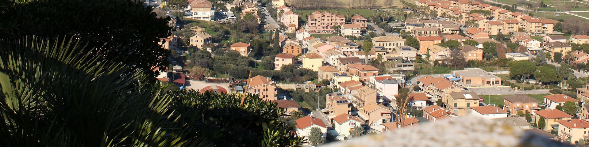 Landscape from Rock tower in Torre di Palme, Fermo