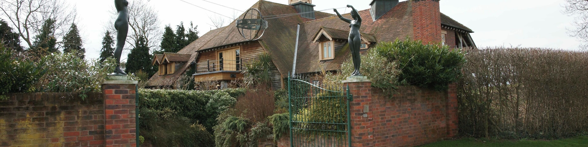 Modern mansion This large modern house makes a statement in the traditional village of Dorsington.