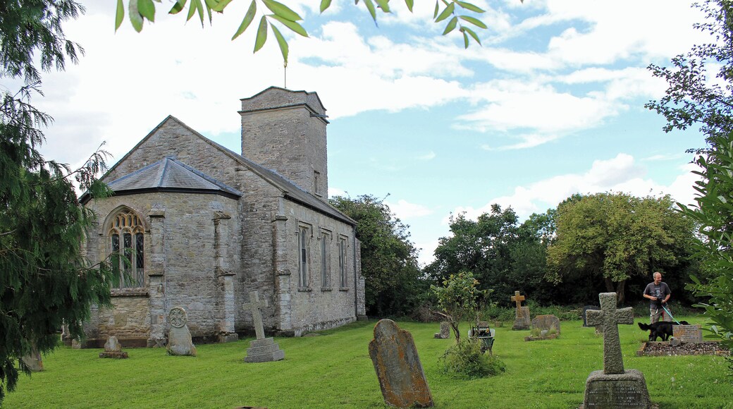 Churchyard and church, Sutton Mallet