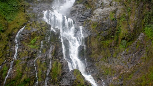 La Plata waterfall, the largest waterfall in Tolima, Colombia,