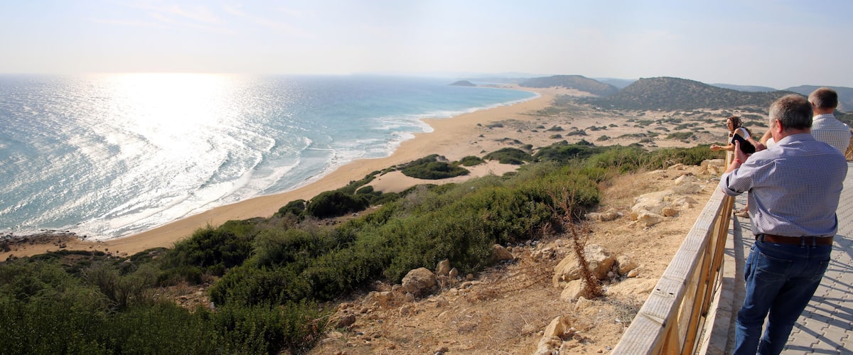 Altinkum Strand oder Golden Beach, schönster Strand Nordzyperns