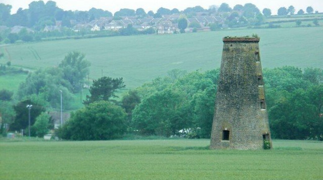 Derelict tower mill at South Luffenham, Rutland (file has incorrect title)