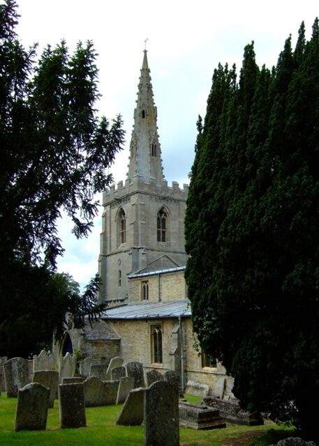 West tower of St Mary The Virgin's parish church, South Luffenham, Rutland, seen from the east