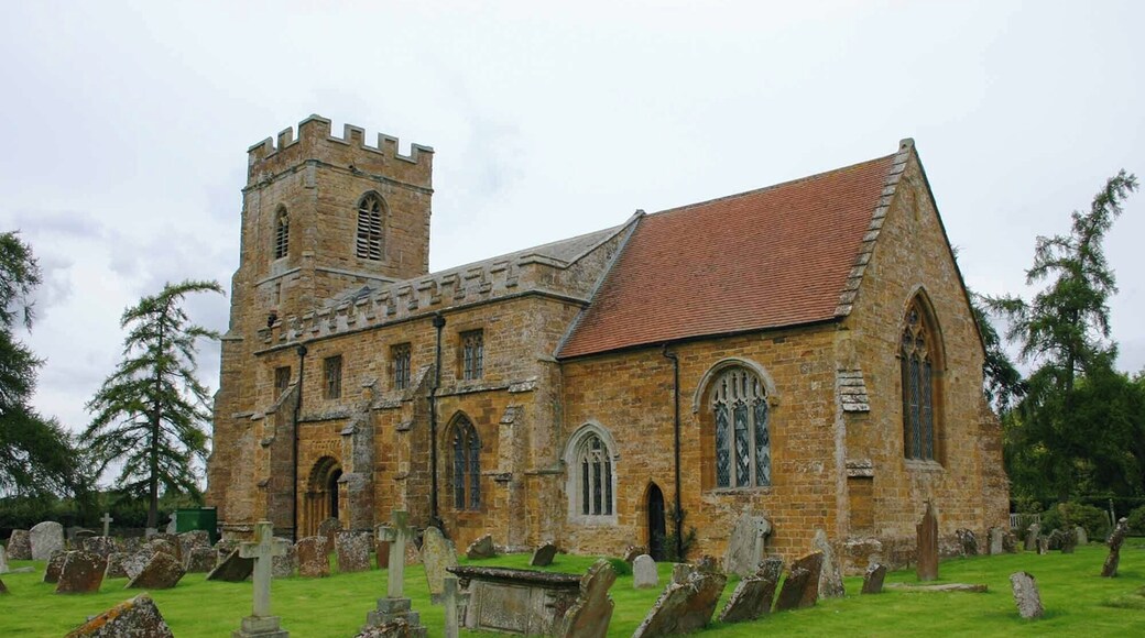 St Lawrence's parish church, Oxhill, Warwickshire, seen from the southeast
