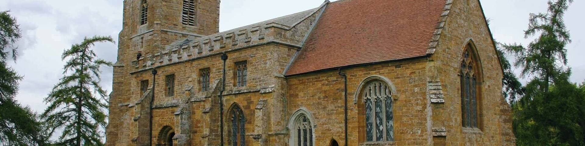 St Lawrence's parish church, Oxhill, Warwickshire, seen from the southeast