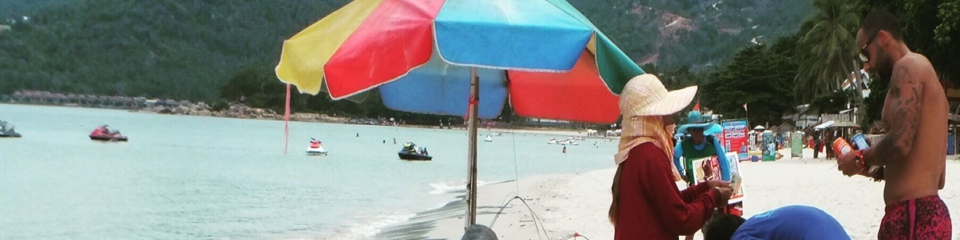Sweet corn on the beach in Chaweng. Coated in butter spray and BBQ'd #Delicious
