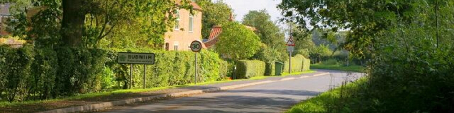 Entering Bubwith, East Riding of Yorkshire, England, from the south.