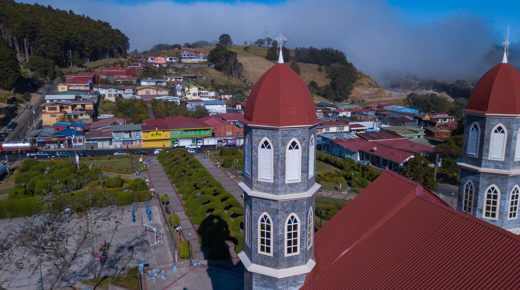 Aerial View of the Zarcero Park in Costa Rica