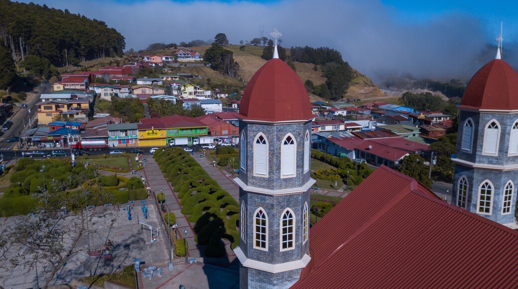 Aerial View of the Zarcero Park in Costa Rica