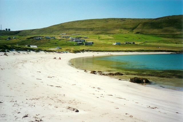 Levenwick Beach. The beautiful beach at Levenwick on a perfect Summer's day