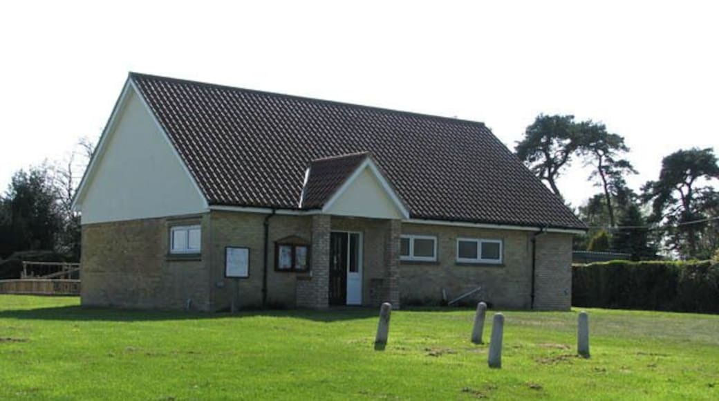 Beachamwell Village Hall. Beachamwell is a small village west of Swaffham. Many prehistoric tools, Saxon jewellery and Roman coins have been unearthed in the area and there are also the remains of two medieval crosses bearing witness to regular markets having taken place on the village green and at the crossroads. There once used to be four churches of which only one, St Mary's > 1269098 remains intact. Until the 1960's almost all the villagers were employed by the estate.