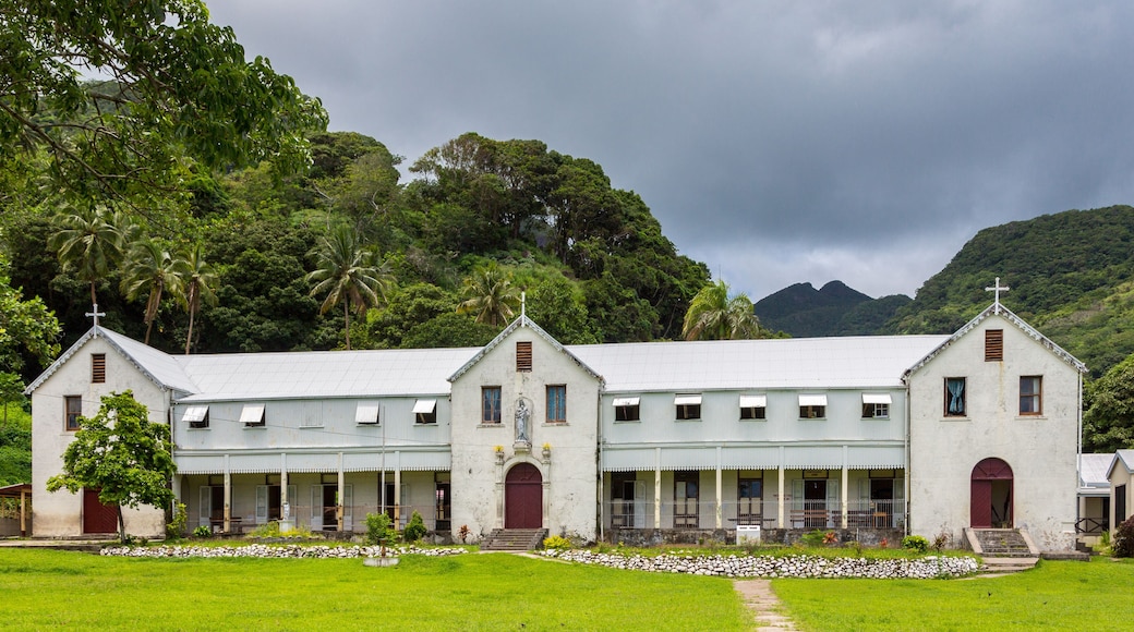 Marist Convent School (est. 1882), a girls school opened by Catholic missionaries and run by nuns, now a co-ed primary school. Levuka town, Ovalau island, Fiji, Melanesia, Oceania. UNESCO heritage.