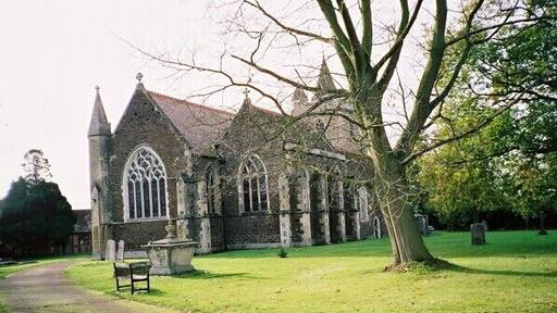 Church of England parish church of St Michael and all Angels, Warfield, Berkshire: view from the northeast