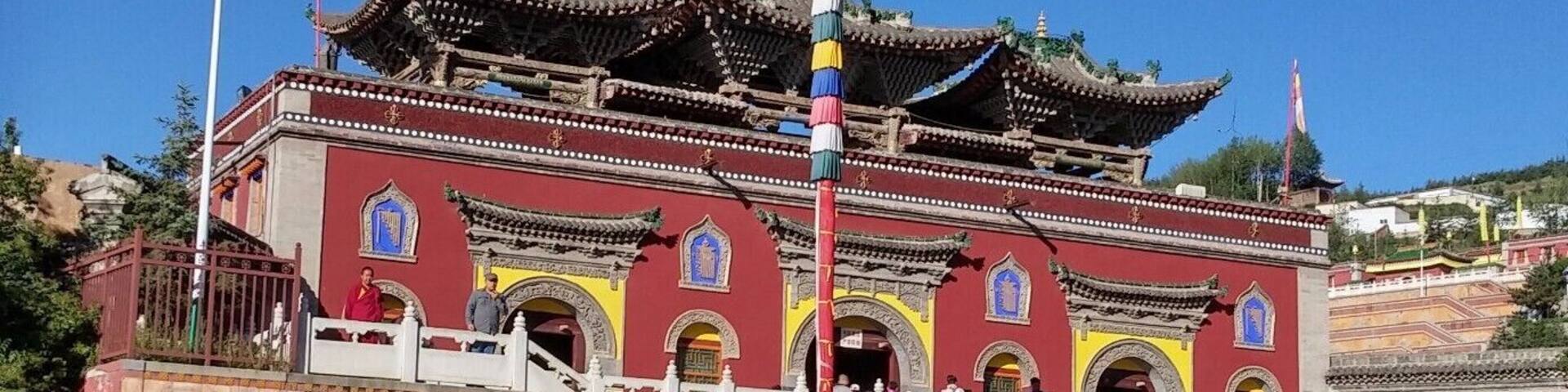 Kumbum Monastery, one of the most important temples in Tibetan Buddhism.