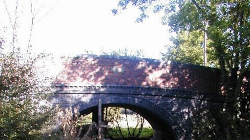 Disused Shropshire Union Canal - Shrewsbury Branch. This bridge is over a tiny piece of canal - much has been filled in and lost. The bridge itself is for the A442 road which has now been bypassed.