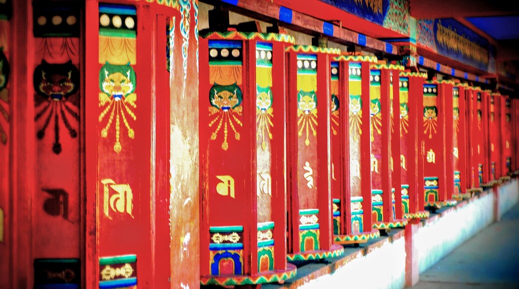 The Labrang Monastery is a hidden gem in Eastern Tibet of China (Amdo, Labrang). You will be amazed by it's rich history and amazing culture! This corridor of scripture wheels contains hexagonal wood cylinders carved with different scriptures and patterns on each side. Walking clockwise along the corridor and rotating the wheels, you can get your troubles to melt away!
#LifeAtExpedia #Red #LabrangMonastery