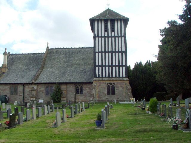 Church at Sutton Sugwas, near to Stretton Sugwas, Herefordshire, Great Britain. "Distinctive tower architecture".