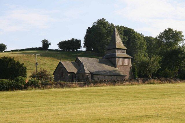 St John the Baptist's Church, Orcop St John the Baptist's church Orcop in a sunny late summer evening. Viewed from the North East, across a mown meadow.