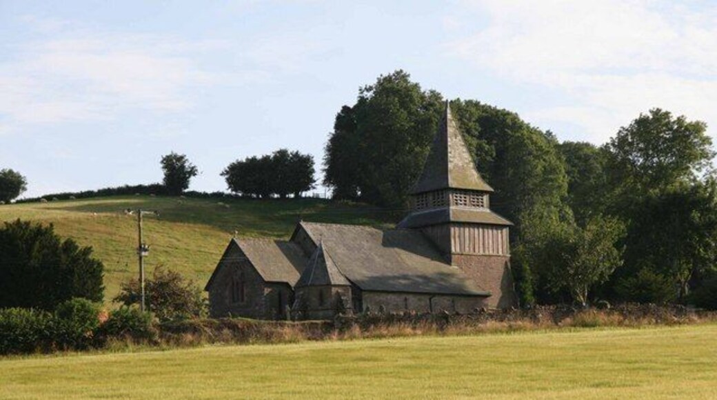 St John the Baptist's Church, Orcop St John the Baptist's church Orcop in a sunny late summer evening. Viewed from the North East, across a mown meadow.