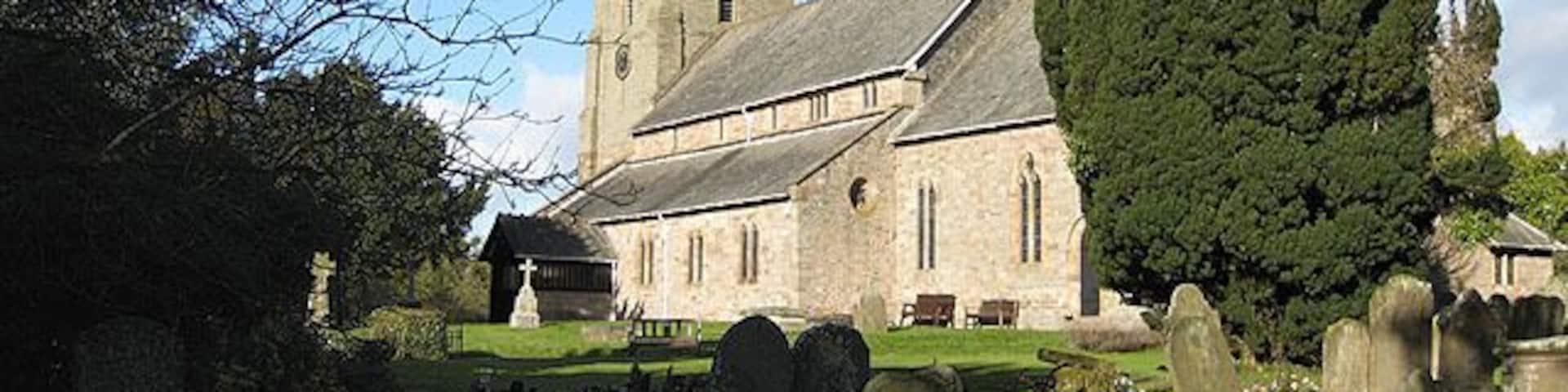 Parish church of St Mary the Virgin, Burghill, Herefordshire, seen from the southeast