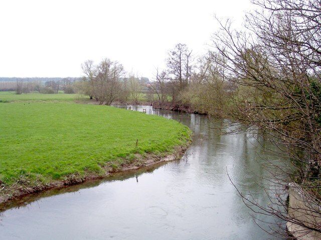 River Lugg at Wergins Bridge Looking upstream from the Wergins Bridge (built of Ferro concrete in August 1913)