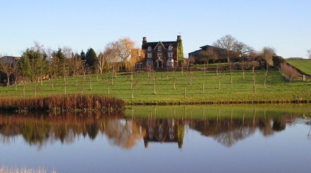 Pomona Farm, Bartestree. Photo taken Dec 2006. Lake is fairly new, being about 2 years old.