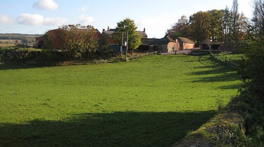 Withington Court. Older maps show the footpath which now goes east from the church was once the drive to Withington Court. Now the drive goes south to join the council road. See the footpath 1028759