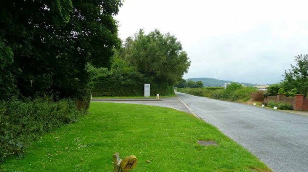 Entrance to the BT Satellite facility Looking south-west along Stone Street.