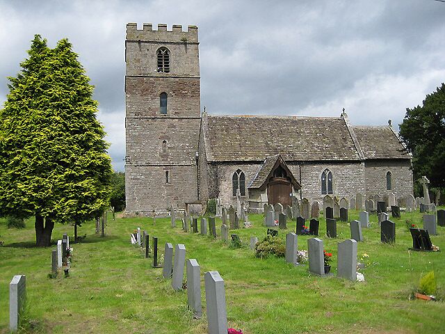 All Saints' parish church, Clehonger, Herefordshire, seen from the south