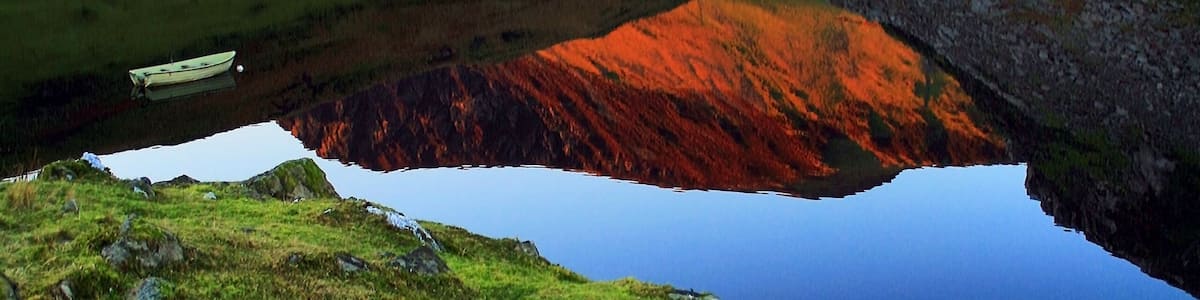 Sunset warming the colours of the Nantlle valley, Gwynedd. Upload no. 200!!!