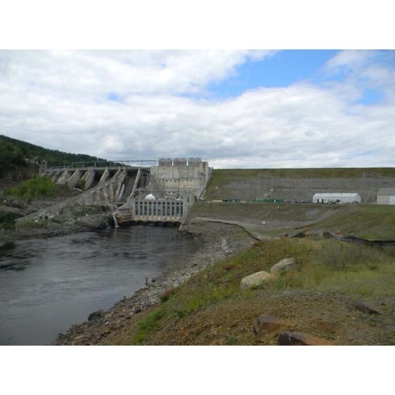 A famous fishing spot below one of Maine's largest dams.