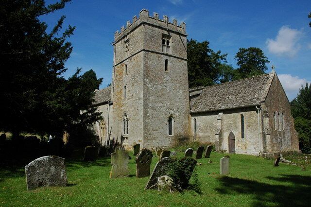 Oddington Church St Nicholas's church at Oddington is situated a distance from Lower Oddington. The church dates back to the 12th century, the tower dates from the 13th century. Originally the church belonged to St Peter's Abbey at Gloucester, but in 1157 the church was transferred to the See of York and in the 13th century Oddington was the residence of the Archbishop of York.