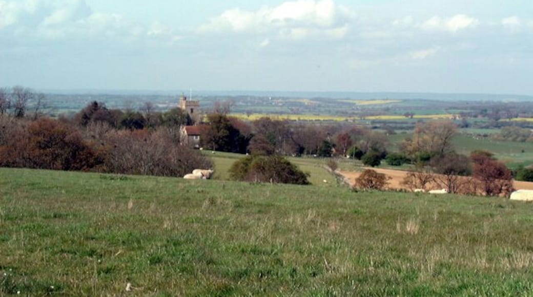 View from Knock Hill to Stone, on the Isle of Oxney in the Weald of Kent. The tower centre left is that of St Mary's parish church.