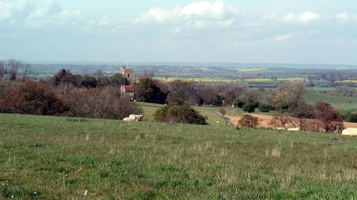 View from Knock Hill to Stone, on the Isle of Oxney in the Weald of Kent. The tower centre left is that of St Mary's parish church.