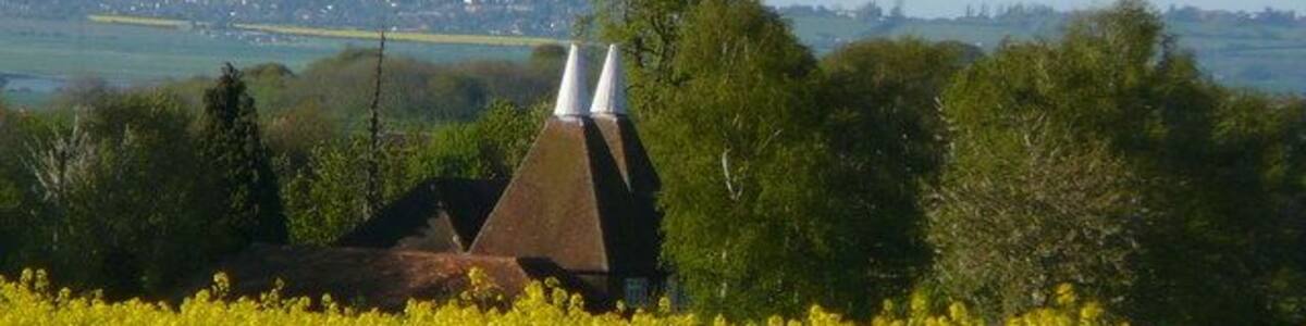 Church Oast seen from Down Court Road