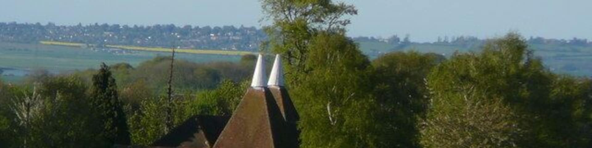 Church Oast seen from Down Court Road