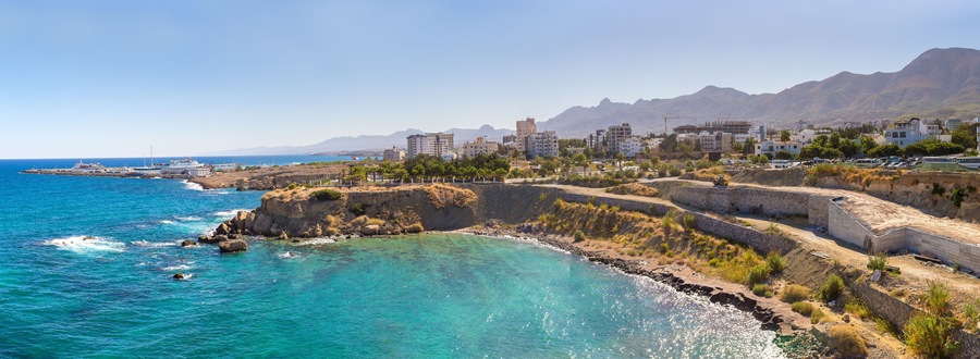 Panorama of Kyrenia in North Cyprus
