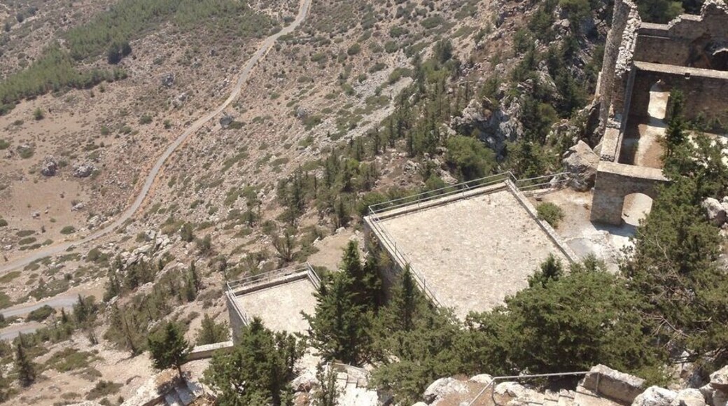 Buffavento castle is 3000ft up and has great views over kyrenia to the north and the plains to Nicosia on the south!