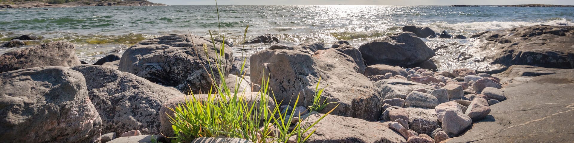 Sea landscape of baltic sea.Finnish archipelago.