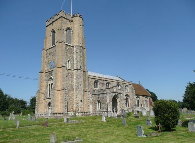 St Laurence's Church, Ridgewell The first mention of the church was in the 13C, but it was rebuilt during the 14C and 15C, and is consistently in the Perpendicular style.