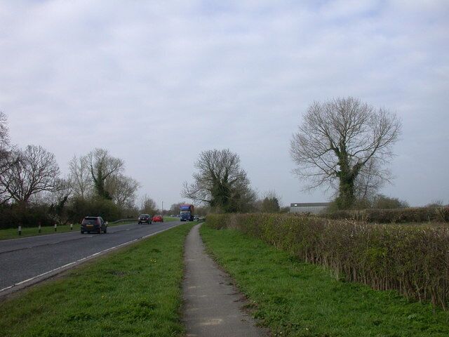 Cycle track on the A10 Royston Road