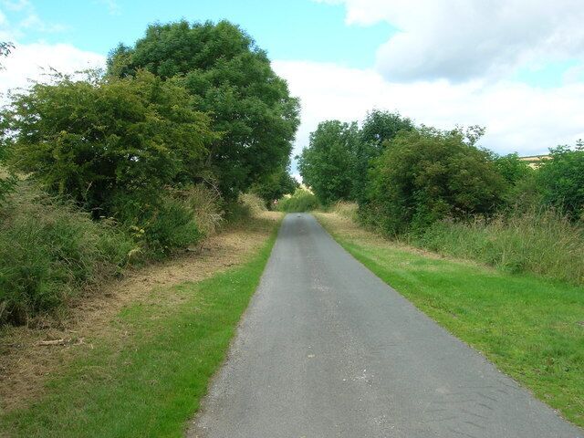 Minor Road Towards Burdale, North Yorkshire, England. From Fimber, East Riding of Yorkshire.