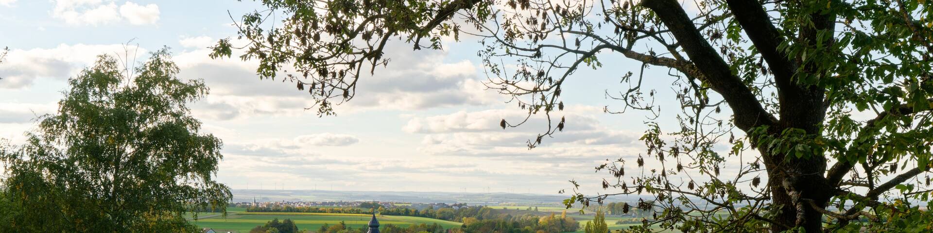 Kirche in Michelau im Steigerwald, Naturpark Steigerwald, Gemeinde Michelau, Landkreis Schweinfurt, Unterfranken, Franken, Bayern, Deutschland