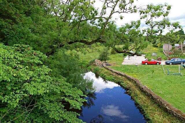 North Ugie. The North Ugie from the bridge, Bridge St, Strichen. Looking up stream