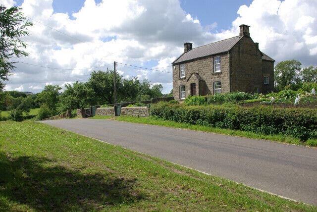 Hill Cottage, near Woolley Moor House on the B6014 Stretton - Tansley road near Ogston Reservoir.
